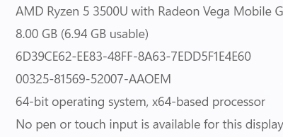 Vendo Huawei Matebook D14 (2020)